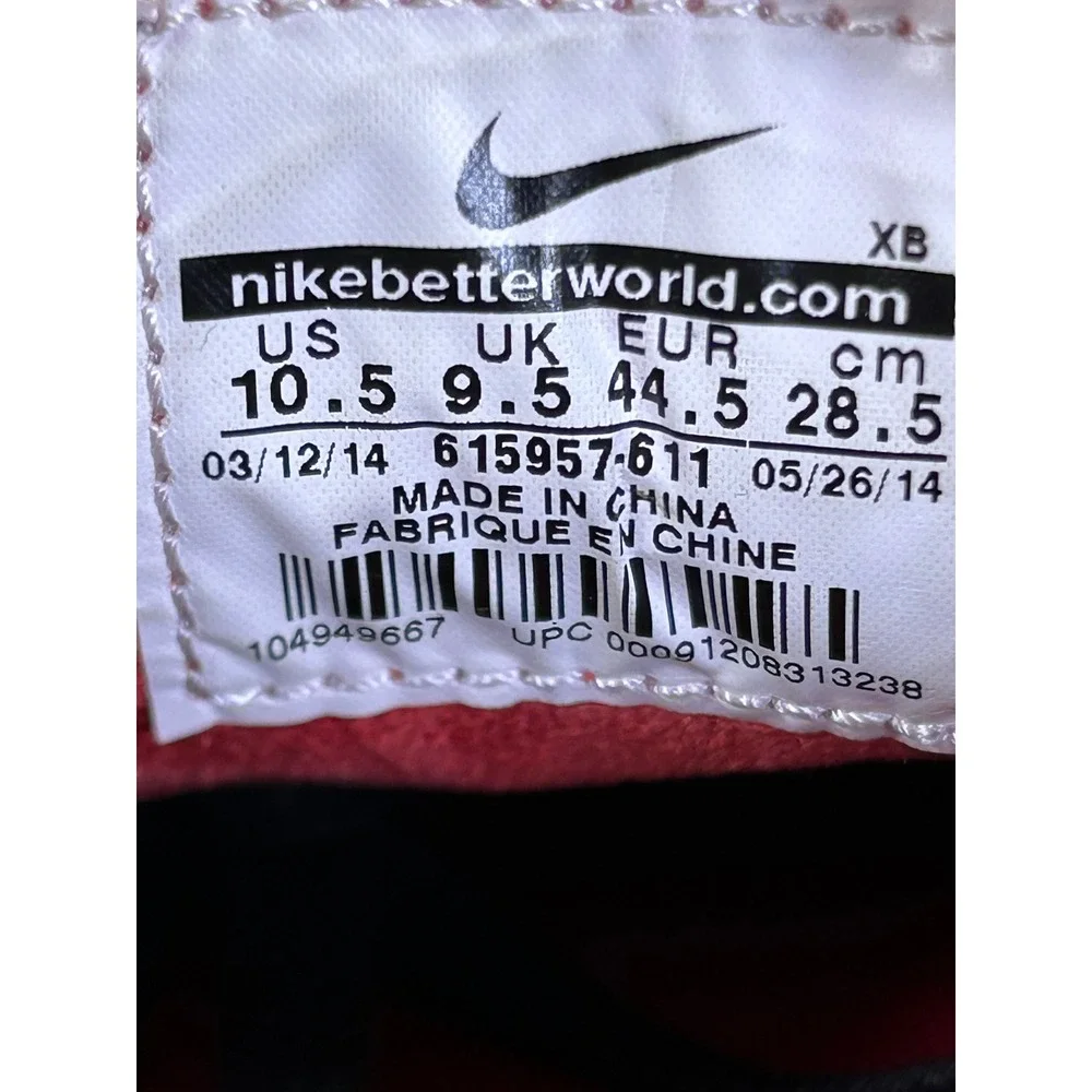 Nike SB Stefan Janoski University Red Black Skate Shoes 615957-611 Mens 10.5